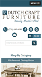 Mobile Screenshot of dutchcraftfurniture.com